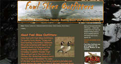 Desktop Screenshot of fowlskiesoutfitters.com